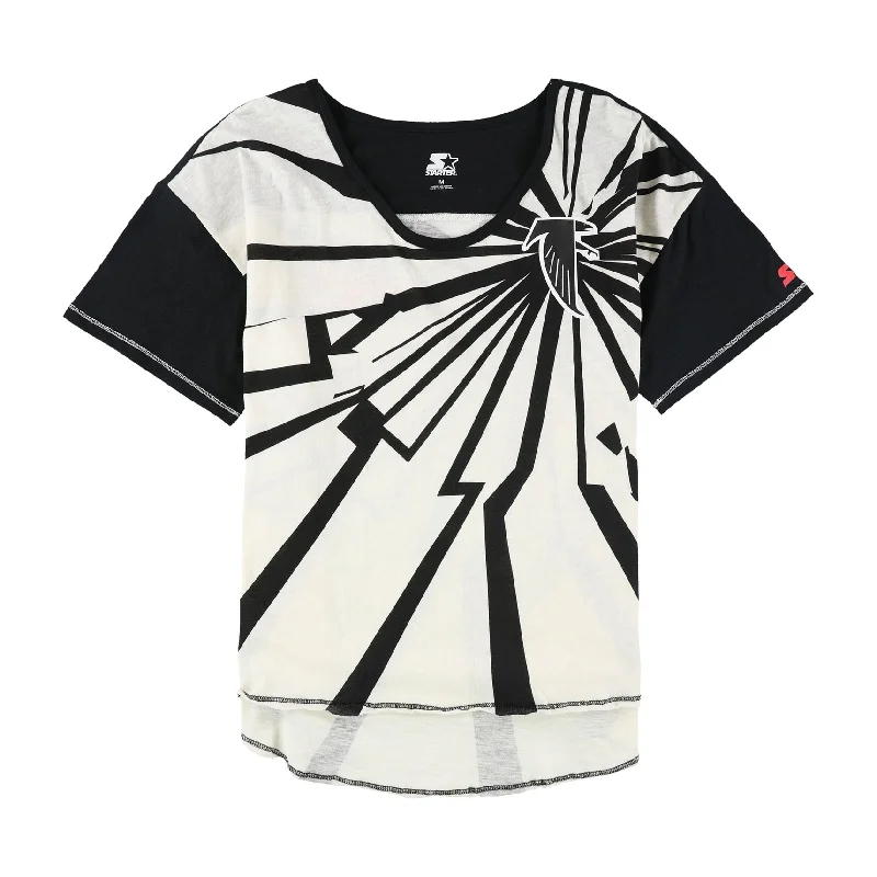 STARTER Womens Atlanta Falcons Graphic T-Shirt, Off-White, Medium Sporty Women's Tennis STARTER Womens Atlanta Falcons Graphic T-Shirt, Off-White, Medium Sporty Women's Tennis