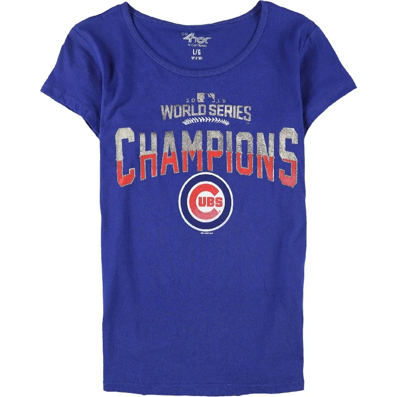 G-Iii Sports Womens 2016 World Series Champs Graphic T-Shirt Monochromatic Office Style G-Iii Sports Womens 2016 World Series Champs Graphic T-Shirt Monochromatic Office Style