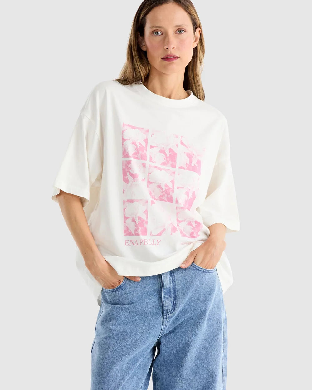 PEONY TEE -VINTAGE WHITE Relaxed Women's 