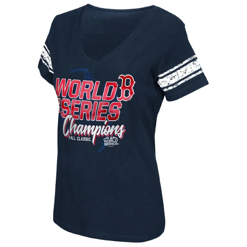 G-Iii Sports Womens Red Sox 2018 World Series Graphic T-Shirt Vacation