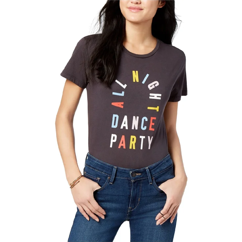 ban.do Womens Dance Party Graphic T-Shirt, Grey, Small Country