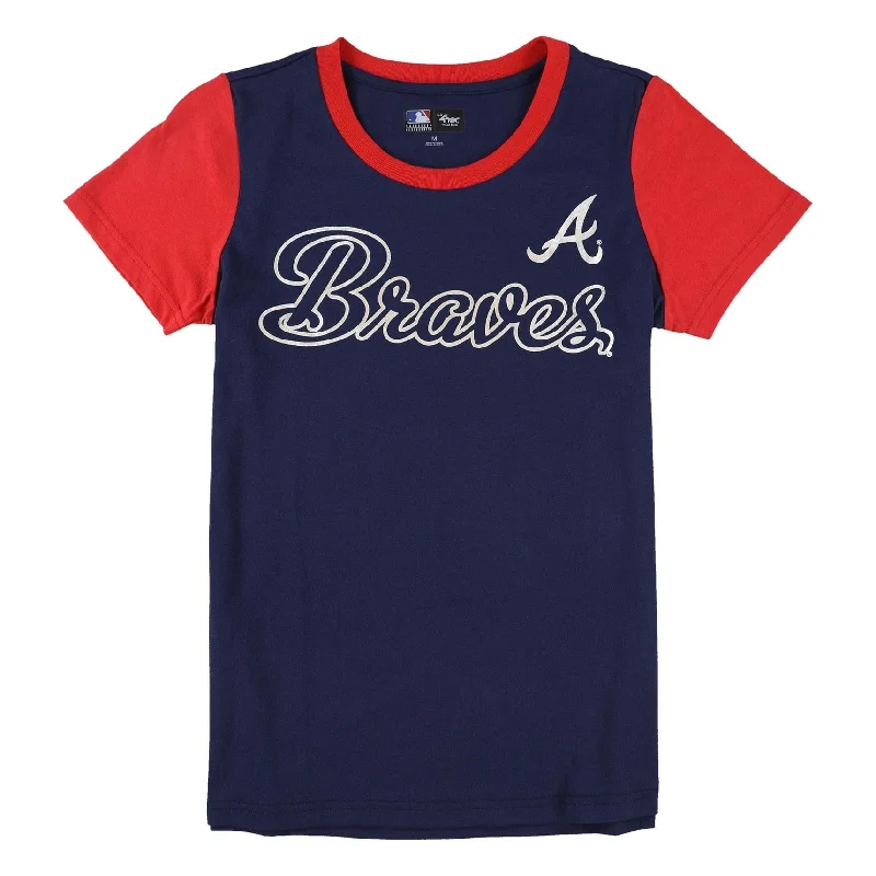 G-III Sports Womens Atlanta Braves Graphic T-Shirt, Blue, Medium Casual Women's Loose - fitting G-III Sports Womens Atlanta Braves Graphic T-Shirt, Blue, Medium Casual Women's Loose - fitting