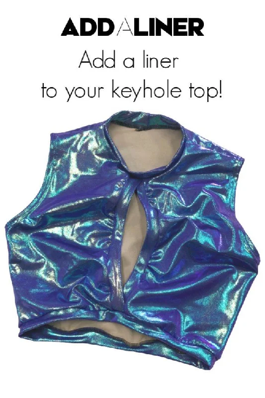Add a Liner to your Keyhole Top Preppy Women's College