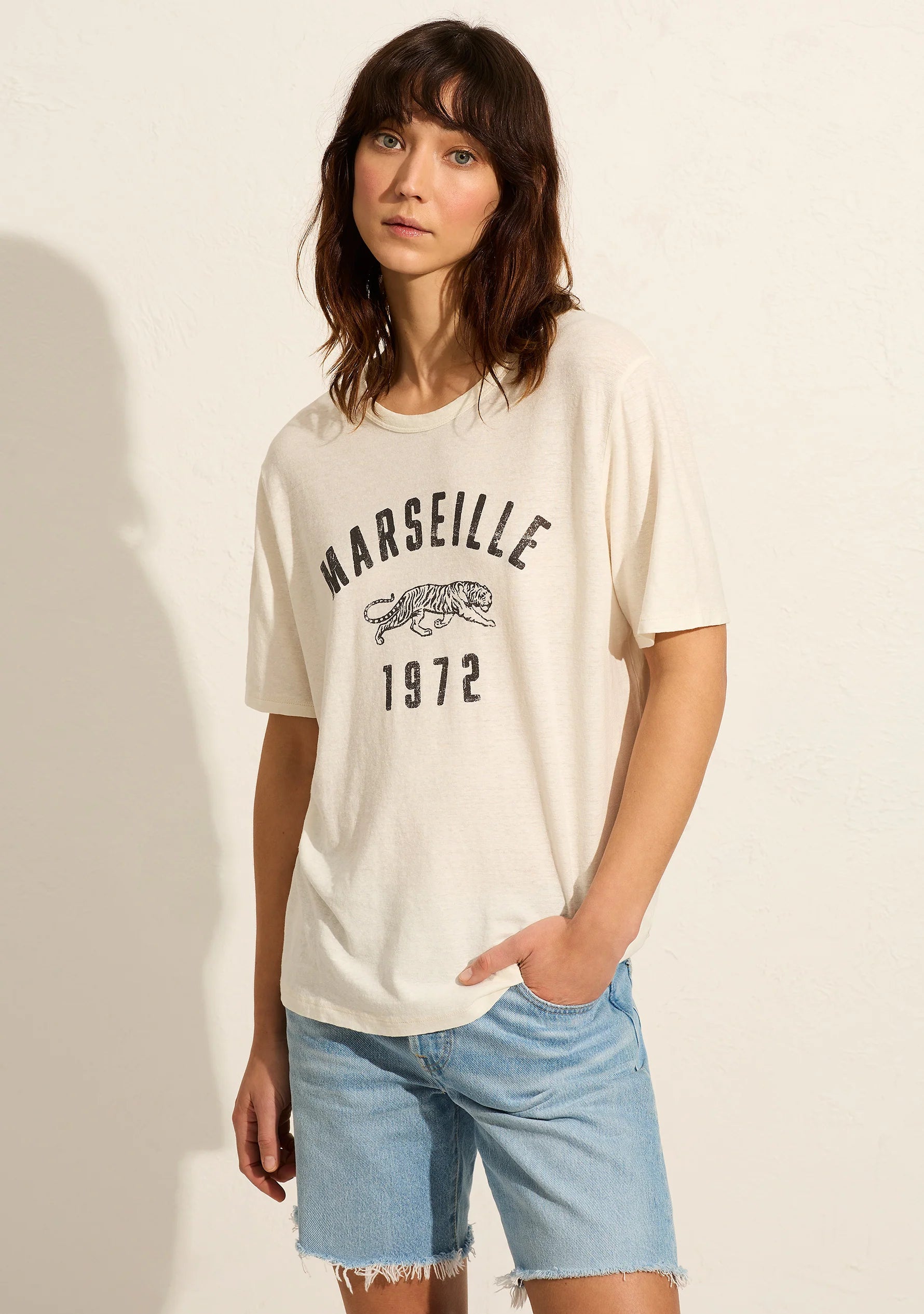 MARSEILLE BOYFRIEND TEE Casual Women's Loose - fitting
