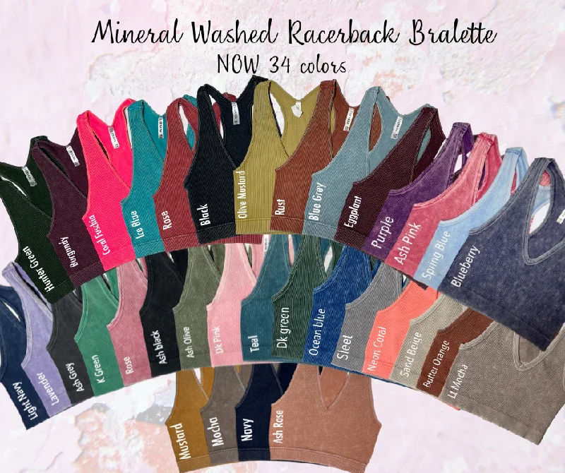 Ribbed Cropped Racerback Mineral Washed Tank Top Brami bralette by Zenana - 29 colors Hip Women's Urban Ribbed Cropped Racerback Mineral Washed Tank Top Brami bralette by Zenana - 29 colors Hip Women's Urban