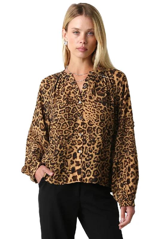 Layne Top Leopard Practical Women's Multi - 