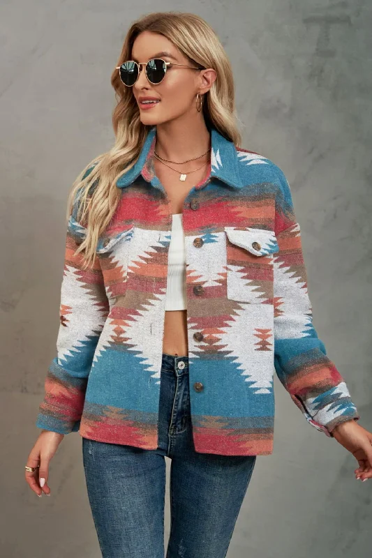 Sienna Collared Neck Jacket Minimalist Women's Casual