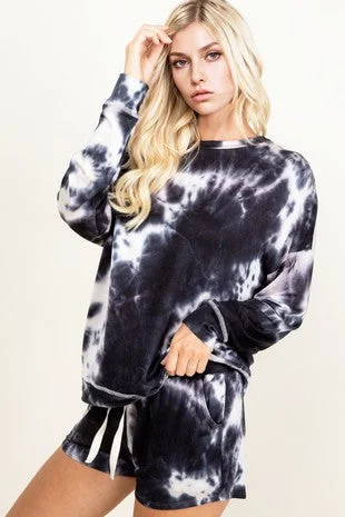 Tie Dye LS Top Relaxed Women's 