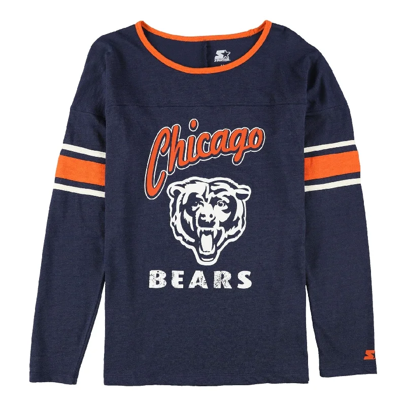 STARTER Womens Chicago Bears Graphic T-Shirt, Blue, Medium Cozy Women's Sherpa - lined STARTER Womens Chicago Bears Graphic T-Shirt, Blue, Medium Cozy Women's Sherpa - lined