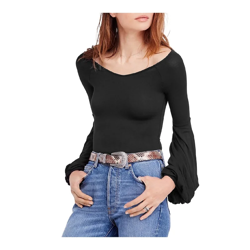 Free People Womens To The Tropics Basic T-Shirt Athletic Women's 