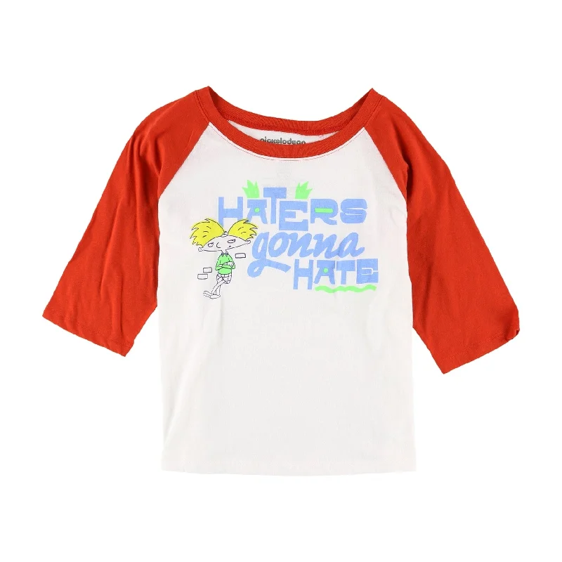 Love Tribe Womens Haters Graphic T-Shirt, Red, Medium Edgy Women's Punk