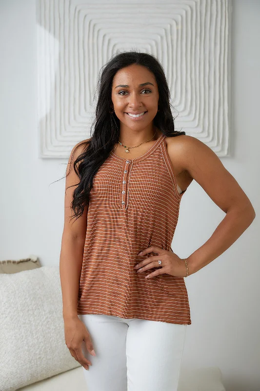 Tip Me Off Striped Tank Refined Women's 