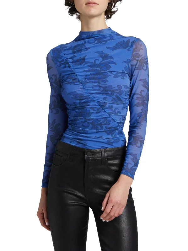 JAMIE MESH TOP - JAMIE Polished Women's Silk