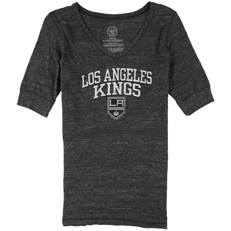 Forty Seven Brand Womens Los Angeles Kings Logo Graphic T-Shirt, Black, Medium Elegant Women's Formal 