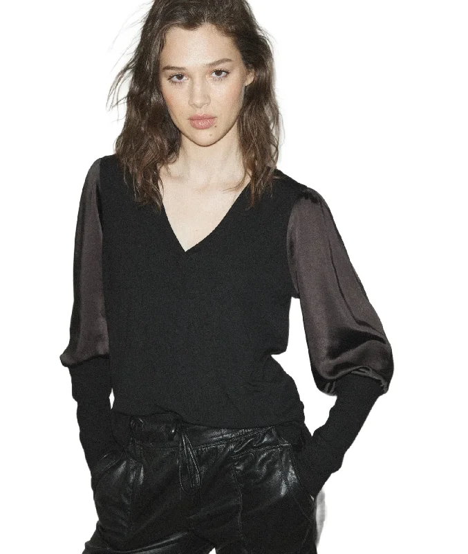 Joana Top Black Feminine Women's Style 