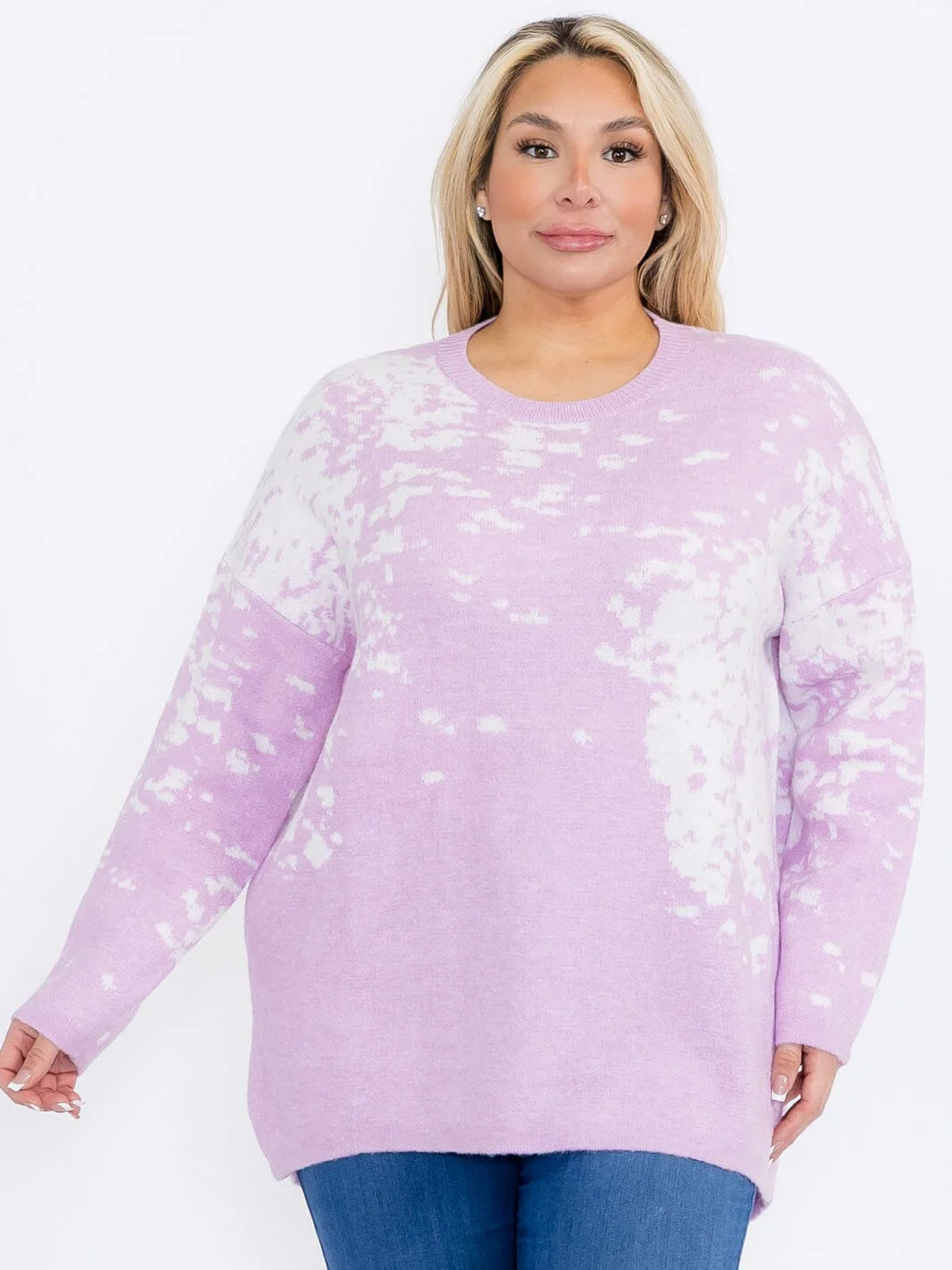 Tie Dye Pullover Sweater Confident Women's Power