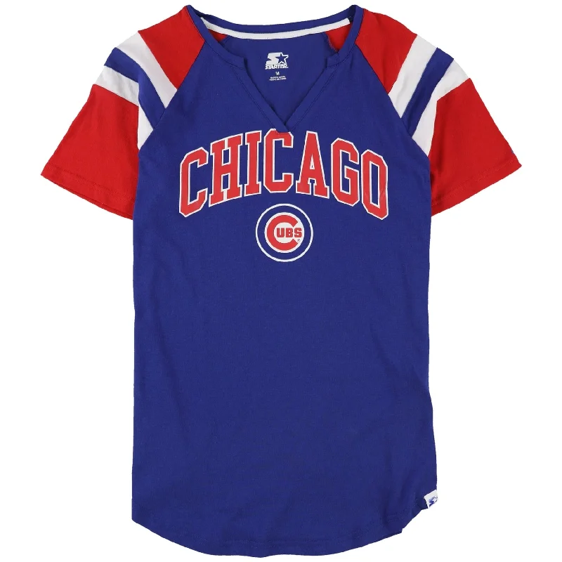 STARTER Womens Chicago Cubs Graphic T-Shirt, Blue, Medium Cozy Women's Sherpa - lined STARTER Womens Chicago Cubs Graphic T-Shirt, Blue, Medium Cozy Women's Sherpa - lined