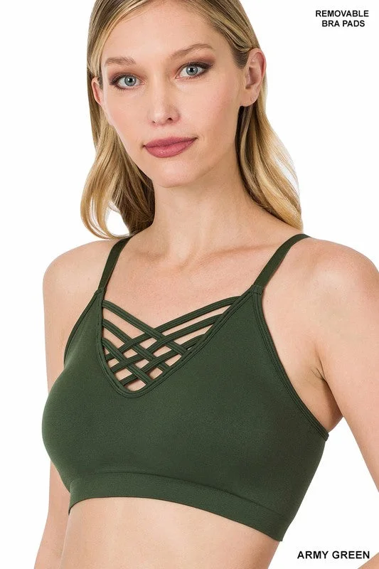 V Lattice Bralette Misses garde