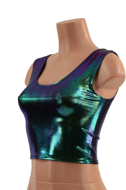 Crop Tank in Scarab Gym