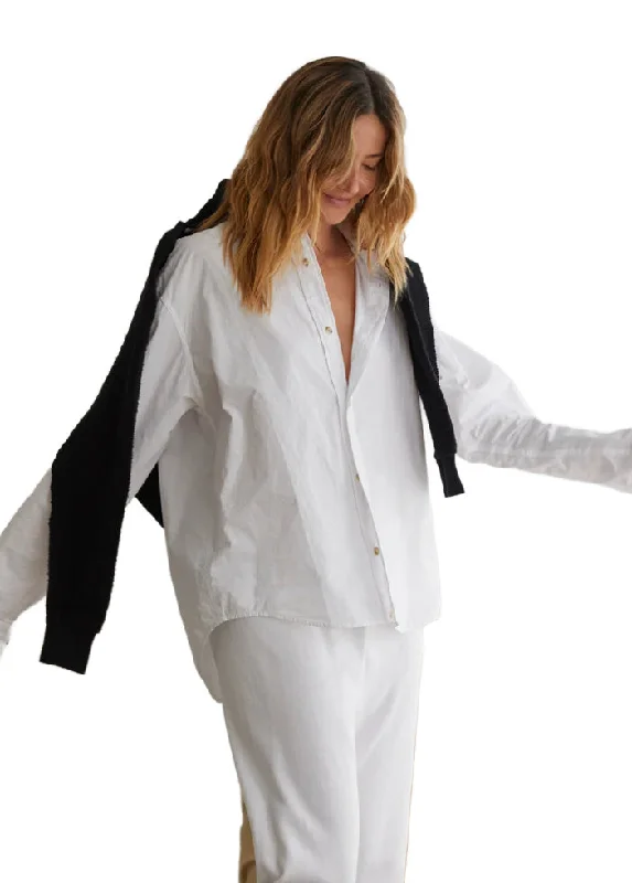 James Chute Poplin Button Down Monochromatic Office Style