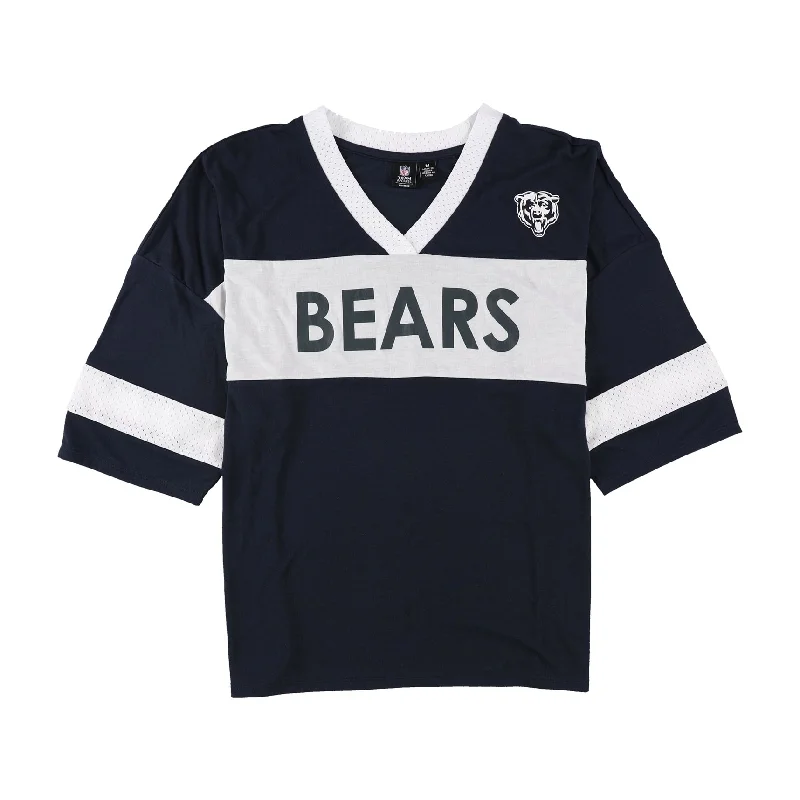 G-III Sports Womens Chicago Bears Graphic T-Shirt, Blue, Medium Modern Women's 