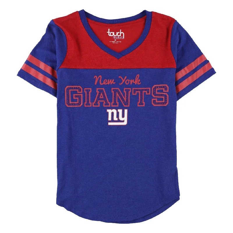 Touch Womens New York Giants Rhinestone Embellished T-Shirt Modern Women's 