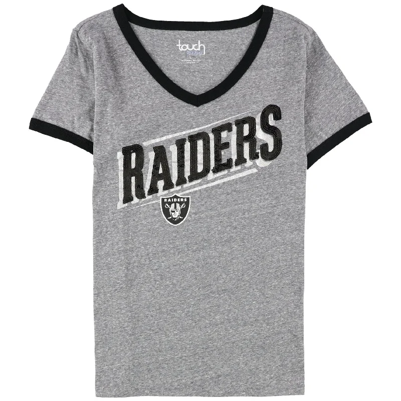 Touch Womens Las Vegas Raiders Sequin Embellished T-Shirt Sporty Women's Tennis
