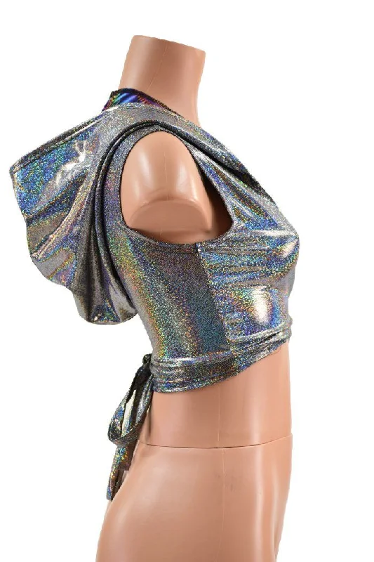 Hooded Wrap & Tie Top European