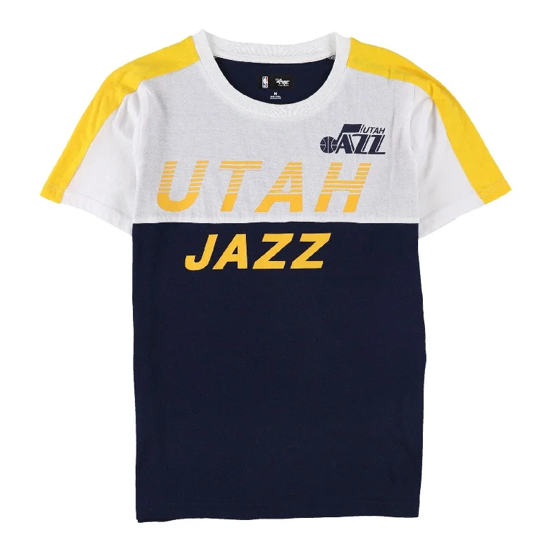 G-III Sports Womens Utah Jazz Colorblock Graphic T-Shirt, Multicoloured, Medium Sporty Women's Tennis