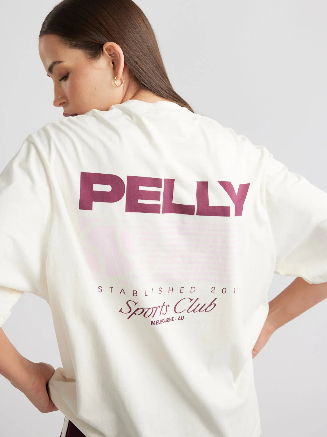 TENNIS LOGO TEE - CREAM Geometric