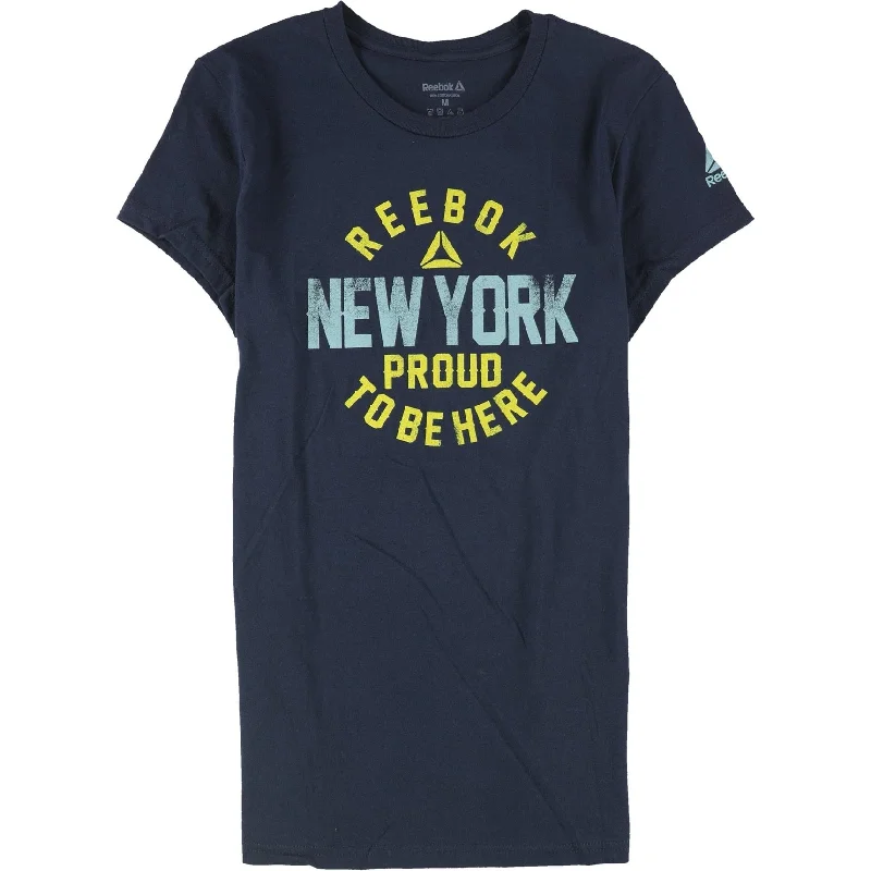 Reebok Womens New York Proud To Be Here Graphic T-Shirt Dynamic Women's Moto