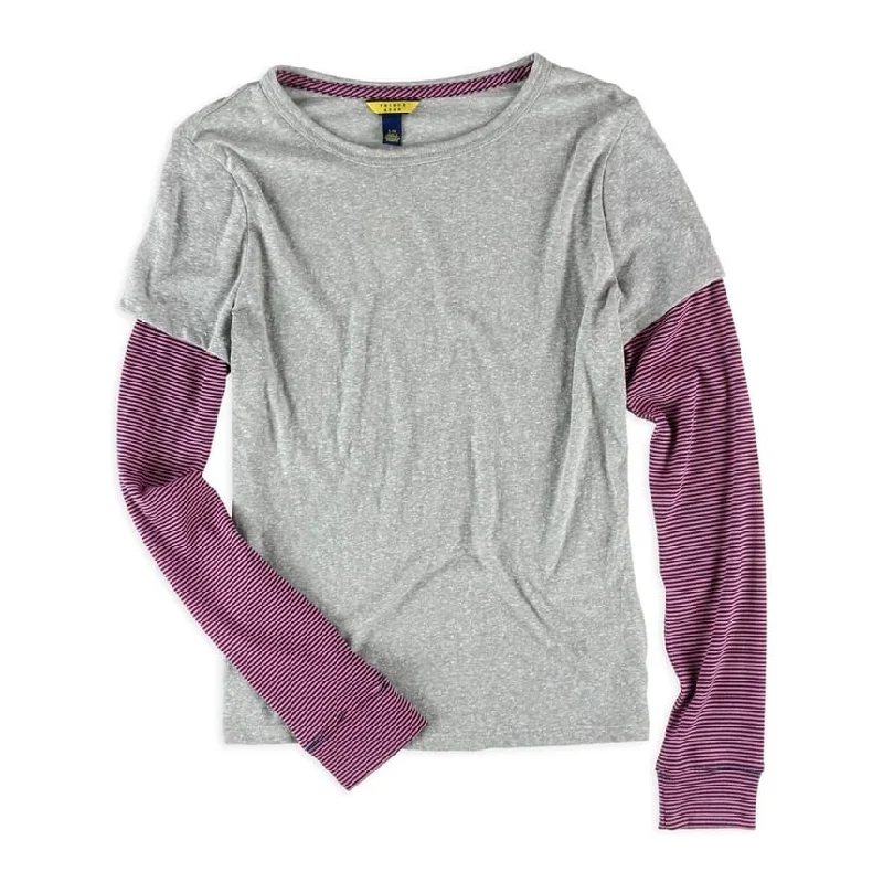 Aeropostale Womens Layered Ls Graphic T-Shirt Refined Women's Hand - crafted