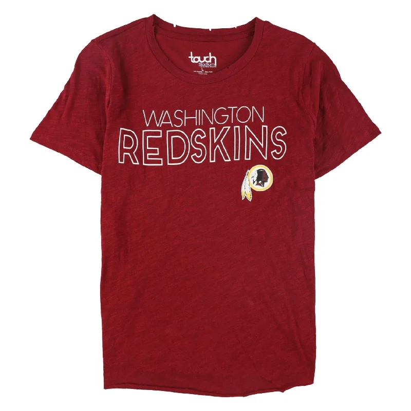 Touch Womens Nfl Redskins Distressed Graphic T-Shirt Dapper Women's Bow - adorned