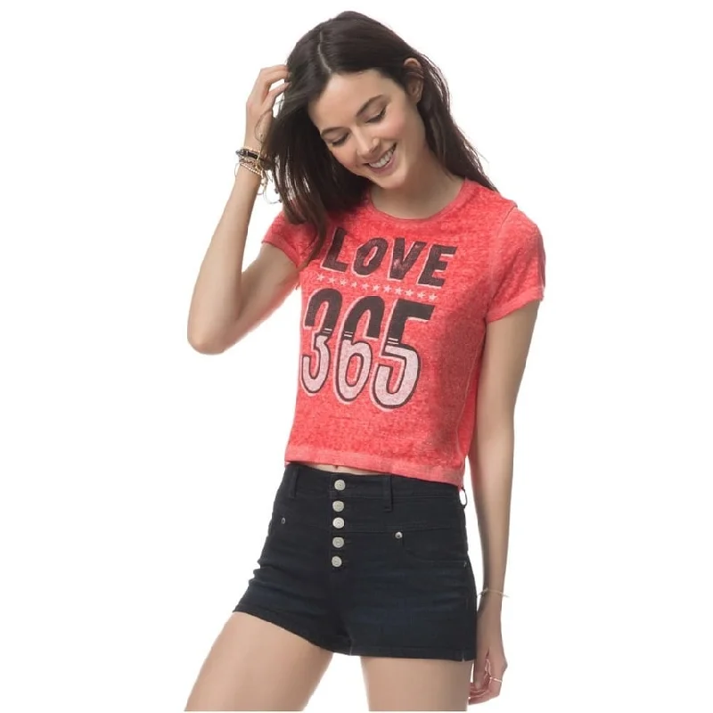 Aeropostale Womens Love 365 Graphic T-Shirt Laid - back Women's Vibe