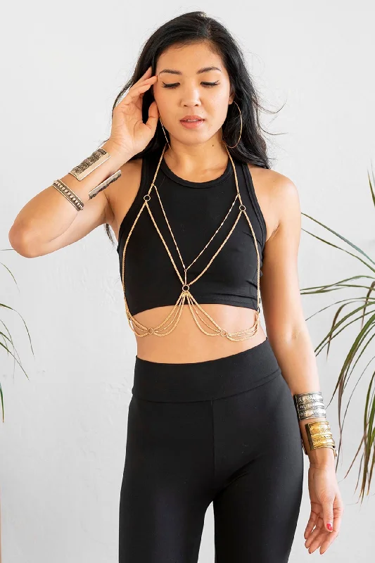 LOUNGE CROP - BLACK Sleek Women's 