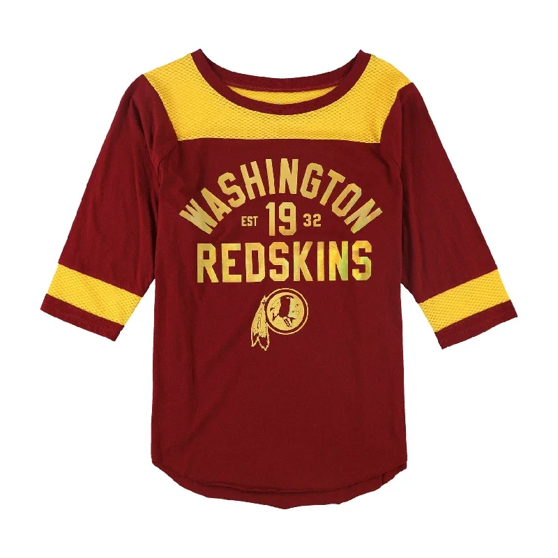 Touch Womens Redskins Mesh Accent Graphic T-Shirt, Red, Medium Modern Women's Tech