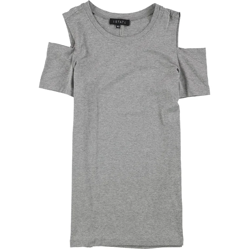 1.State Womens Cold-Shoulder Basic T-Shirt Casual Women's Japanese 