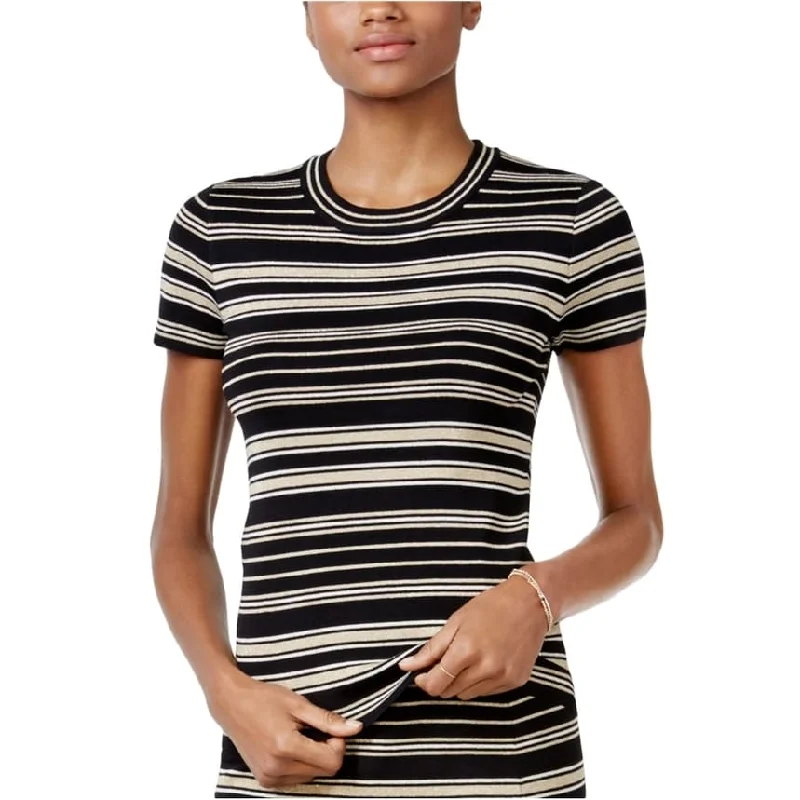 Rachel Roy Womens Striped Sweater Embellished T-Shirt, Black, X-Large Monochromatic Office Style