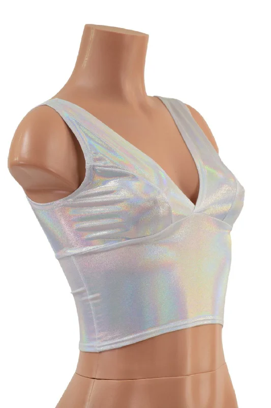 Midi Length Starlette Bralette in Flashbulb Artistic Women's Hand - painted