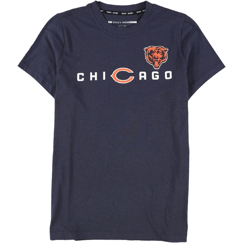 DKNY Womens Chicago Bears Logo Graphic T-Shirt, Blue, Small purpose