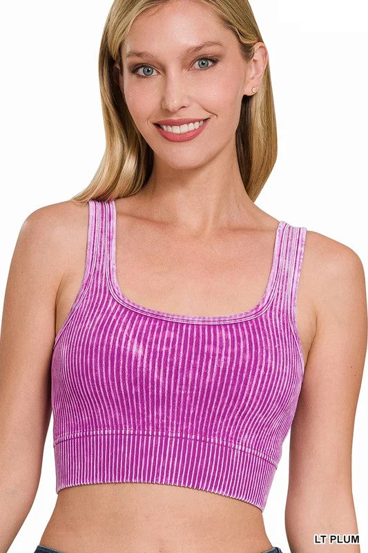 2 Way Neckline Ribbed Tank Top Dynamic Women's Moto