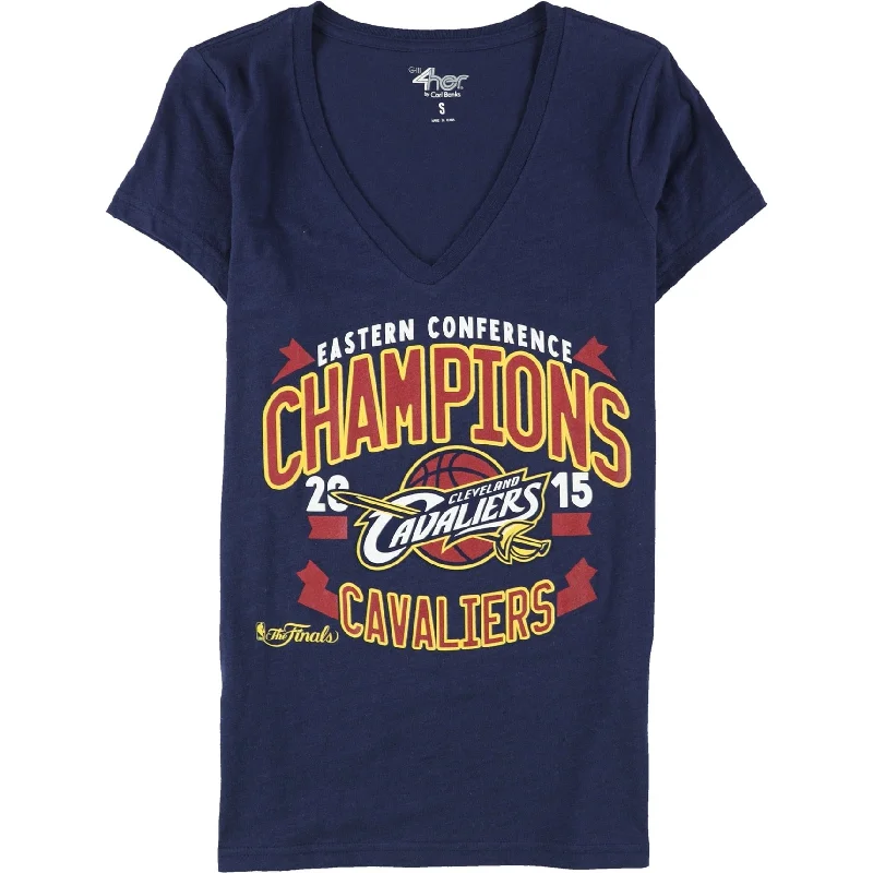 G-III Sports Womens Cleveland Cavaliers Graphic T-Shirt, Blue, Small Traditional Women's G-III Sports Womens Cleveland Cavaliers Graphic T-Shirt, Blue, Small Traditional Women's