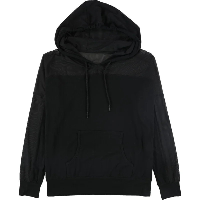 Warrior Womens Mesh Hoodie Basic T-Shirt, Black, X-Large Dynamic Women's Moto