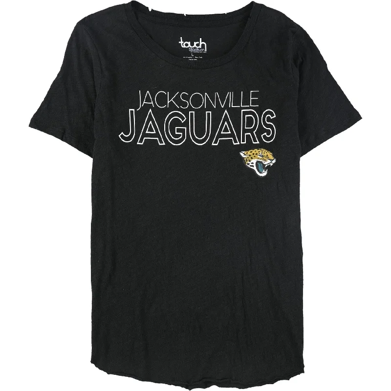 Touch Womens NFL Jaguars Distressed Graphic T-Shirt, Black, Large Women